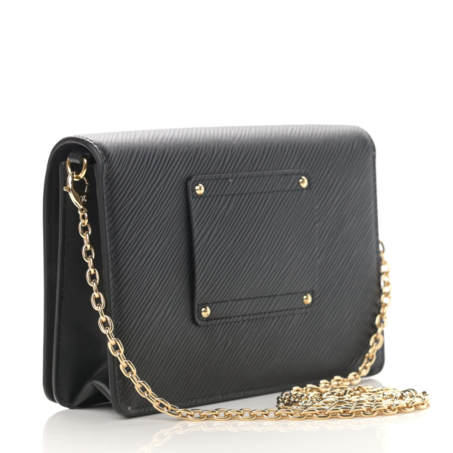 Epi Twist Belt Chain Wallet Black