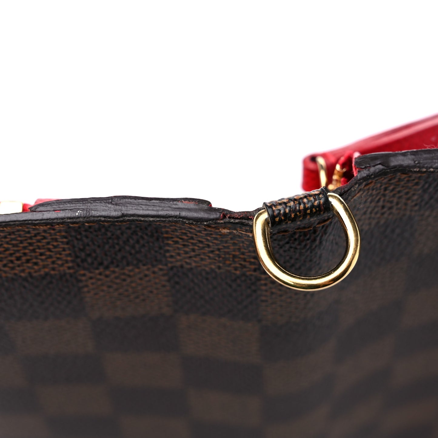 Damier Ebene Insolite Wallet Rouge