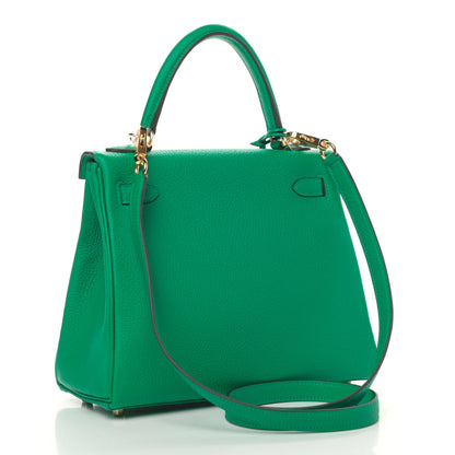 Hermes Togo Kelly Retourne 25 Menthe 2 of 10