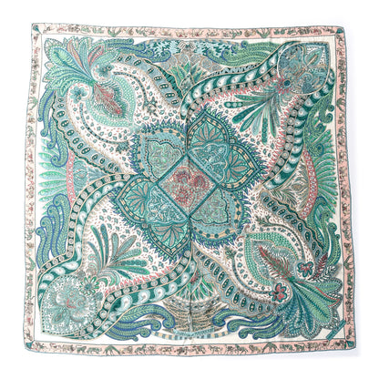 Hermes Cashmere Silk Le Jardin De La Maharani Shawl 140 1 of 7
