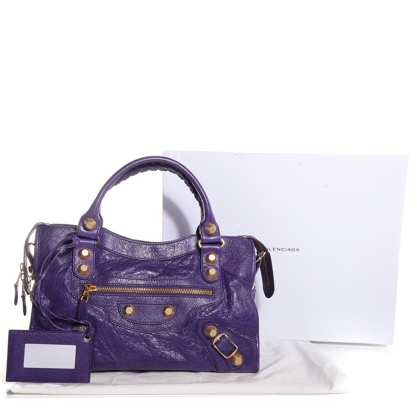 Agneau Giant 21 Gold Hardware City Dark Violet