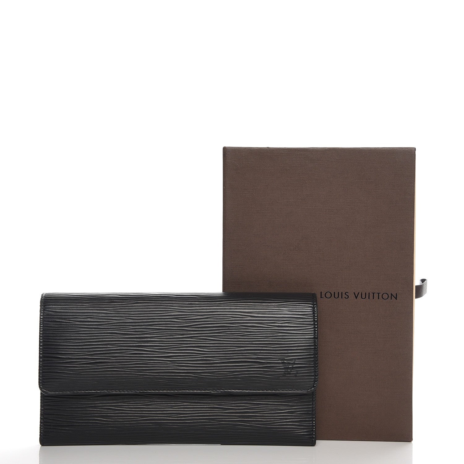 Louis Vuitton Epi Porte Tresor International Wallet Black 2 of 10