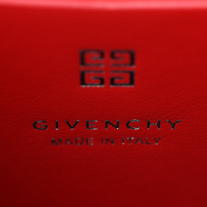 Givenchy Calfskin Jacquard Fabric 4G Antigona Crossbody Red 6 of 9