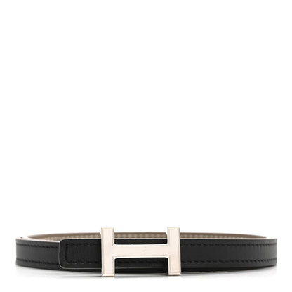 Hermes Swift Epsom 13mm Focus Belt 70 28 Black Etoupe 1 of 6