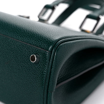 Gucci Grainy Calfskin Small Zumi Top Handle Bag Vintage Green 9 of 11