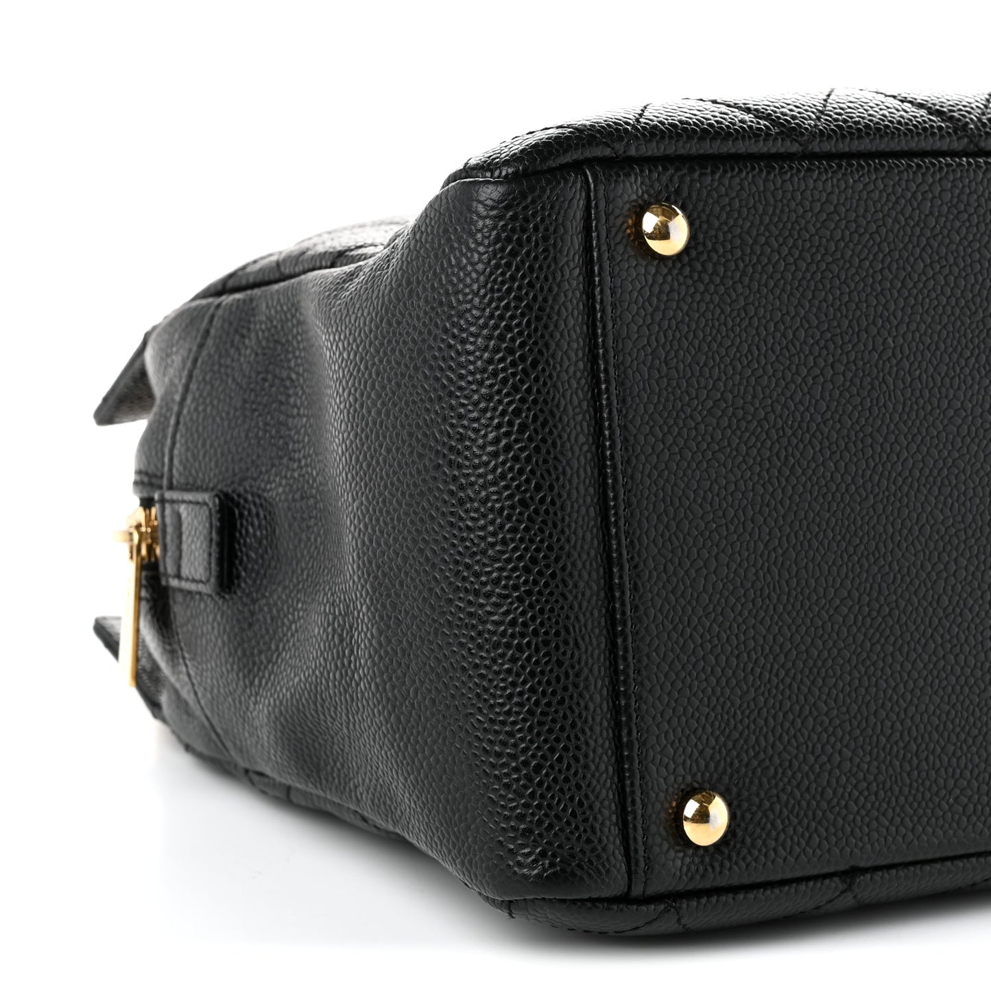 Caviar Quilted Petit Timeless Tote PTT Black