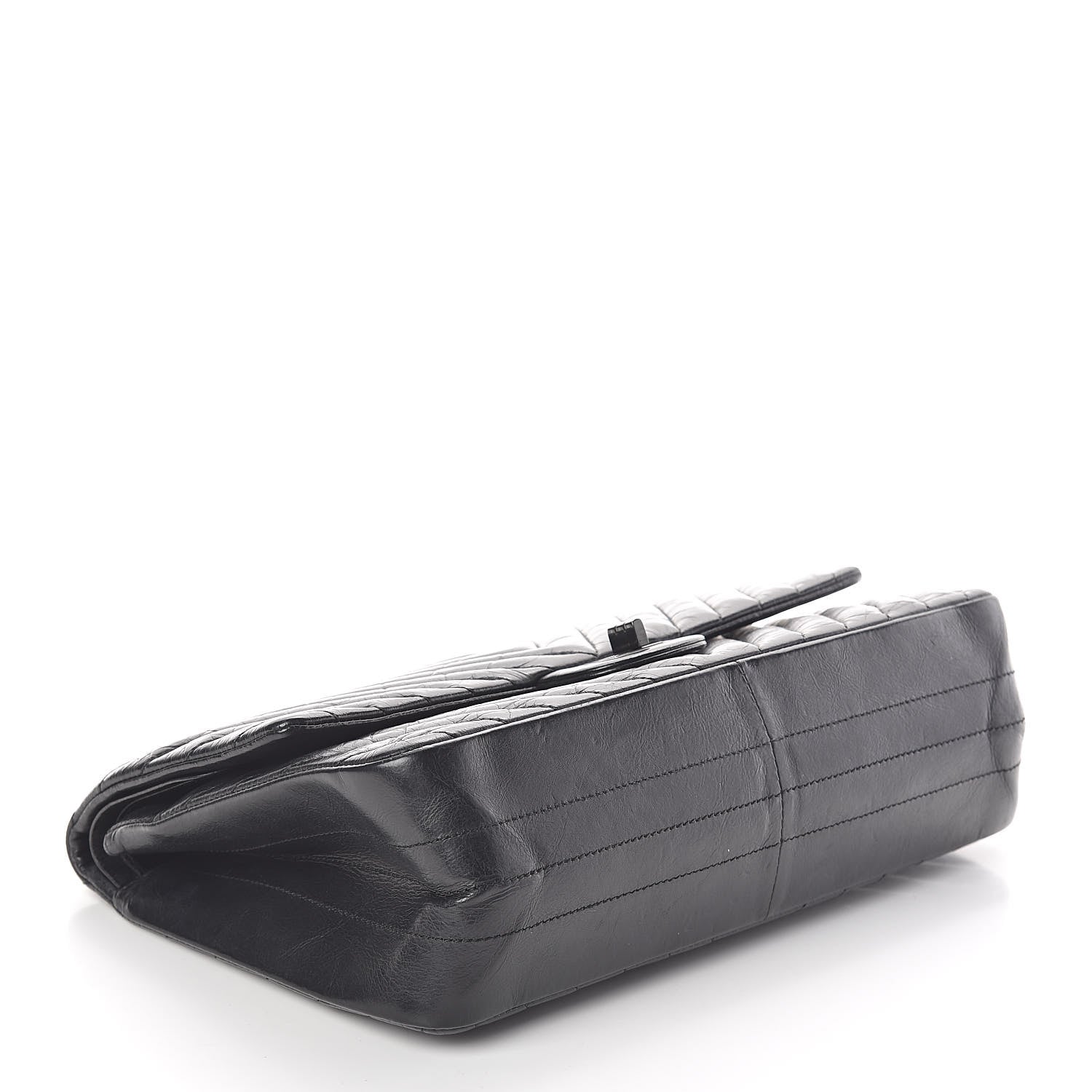 Chanel Aged Calfskin Chevron Quilted 2.55 Reissue 226 So Black 4 of 11