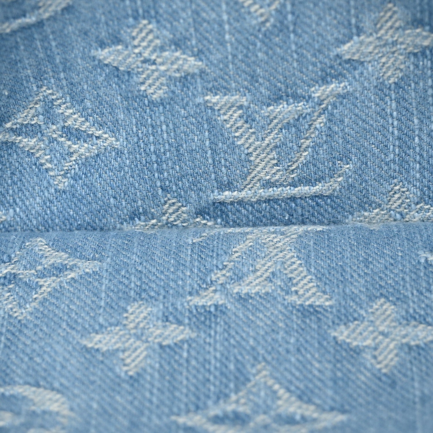Louis Vuitton Monogram Denim Liv Pochette Sky Blue 6 of 11