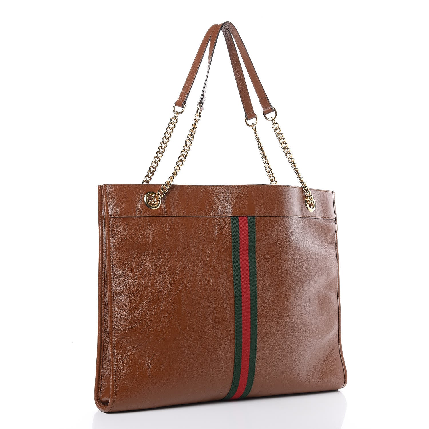 Gucci Calfskin Large Rajah Chain Tote Cuir 3 of 12