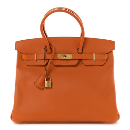 Hermes Epsom Birkin 35 Orange 1 of 12