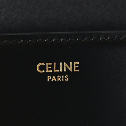 Celine Shiny Calfskin Triomphe Shoulder Bag Black 6 of 9