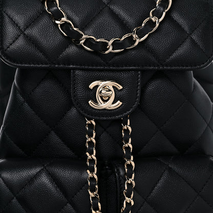 Chanel Caviar Quilted Pockets Backpack Black 8 of 12