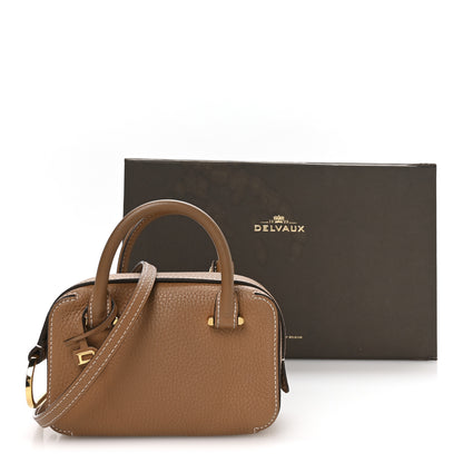 Delvaux Taurillon Soft Nano Cool Box Satchel Vegetal Ivory 10 of 10