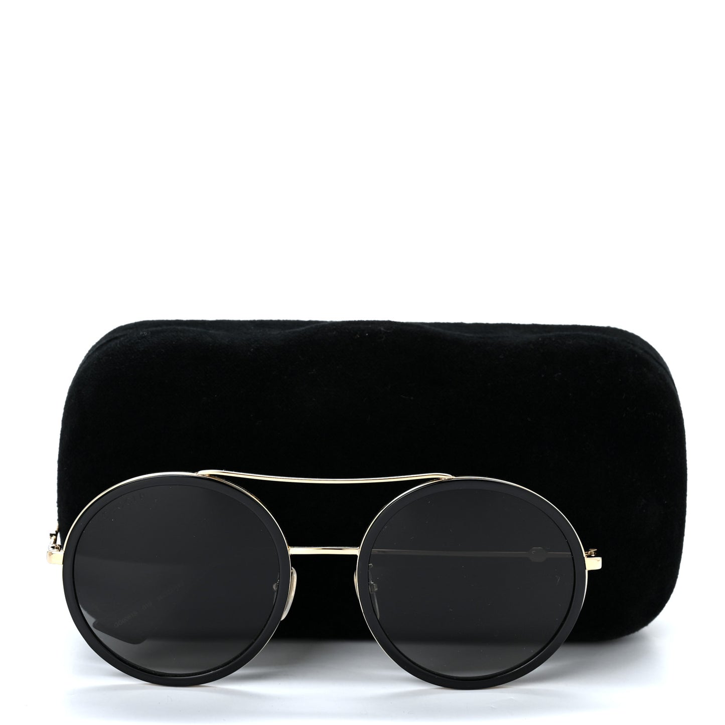 Acetate Round Frame Sunglasses GG0061S Black