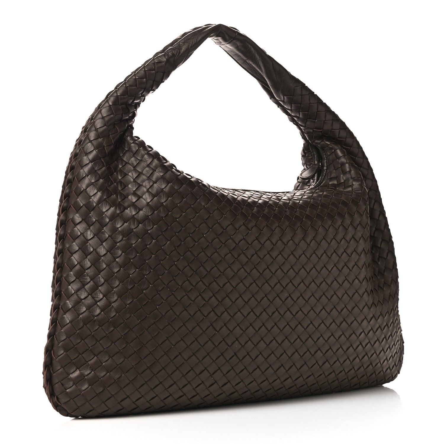 Bottega Veneta Nappa Intrecciato Large Veneta Hobo Ebano 2 of 10