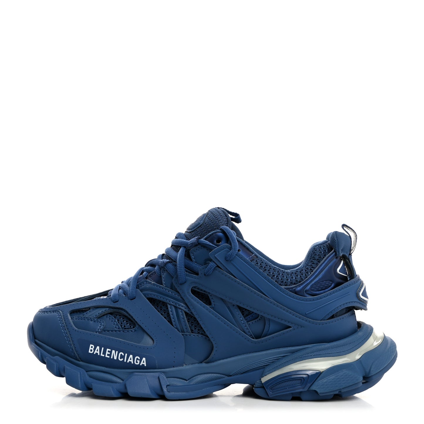 Mesh Nylon Mens Track LED Sneakers 40 Blue Grey White