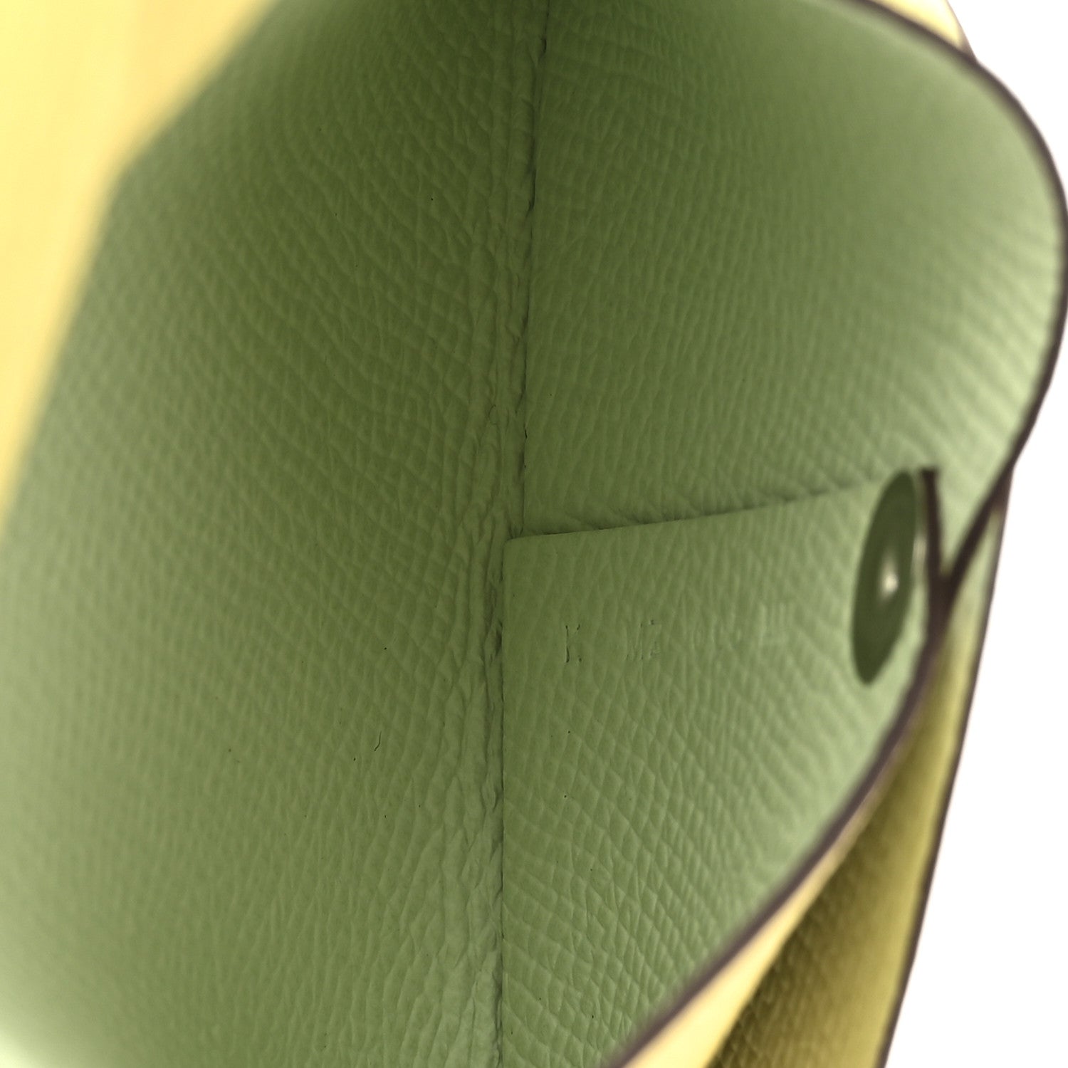 Hermes Epsom Horseshoe Bastia Coin Purse Jaune Poussin Vert Fizz 5 of 8