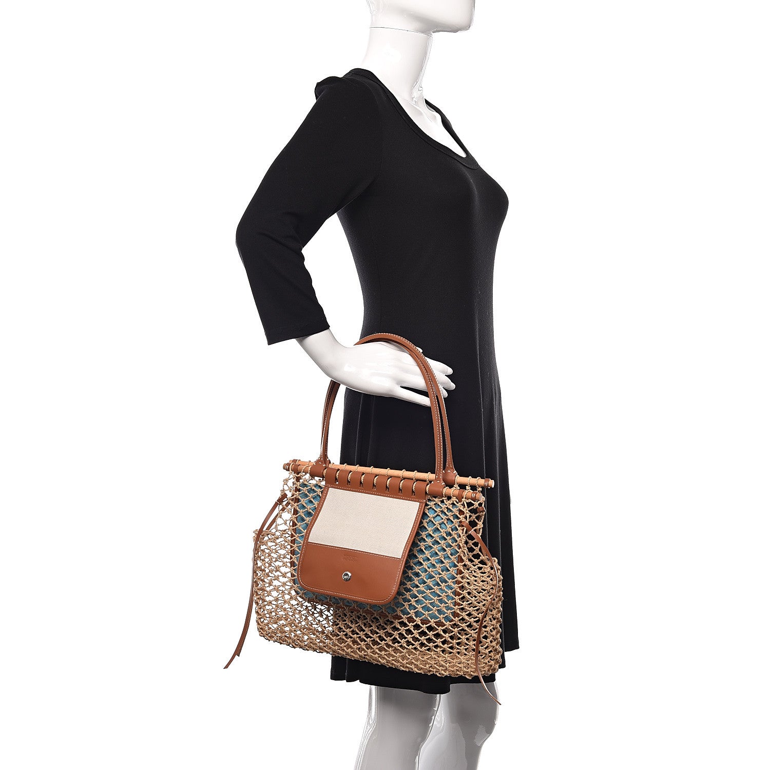 Goyard Goyardine Net Aligre Tote Blue 2 of 9