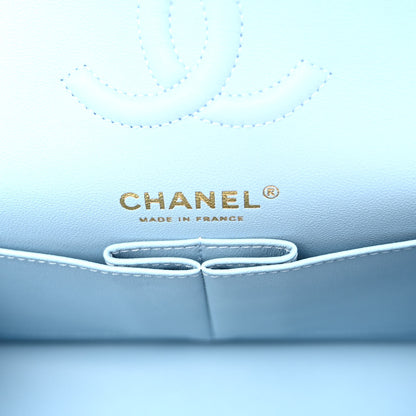 Chanel Caviar Quilted Small Double Flap Light Blue 6 of 10