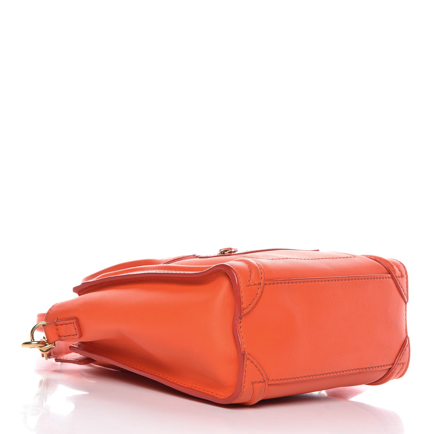 Celine Smooth Calfskin Nano Luggage Fluo Orange 3 of 15