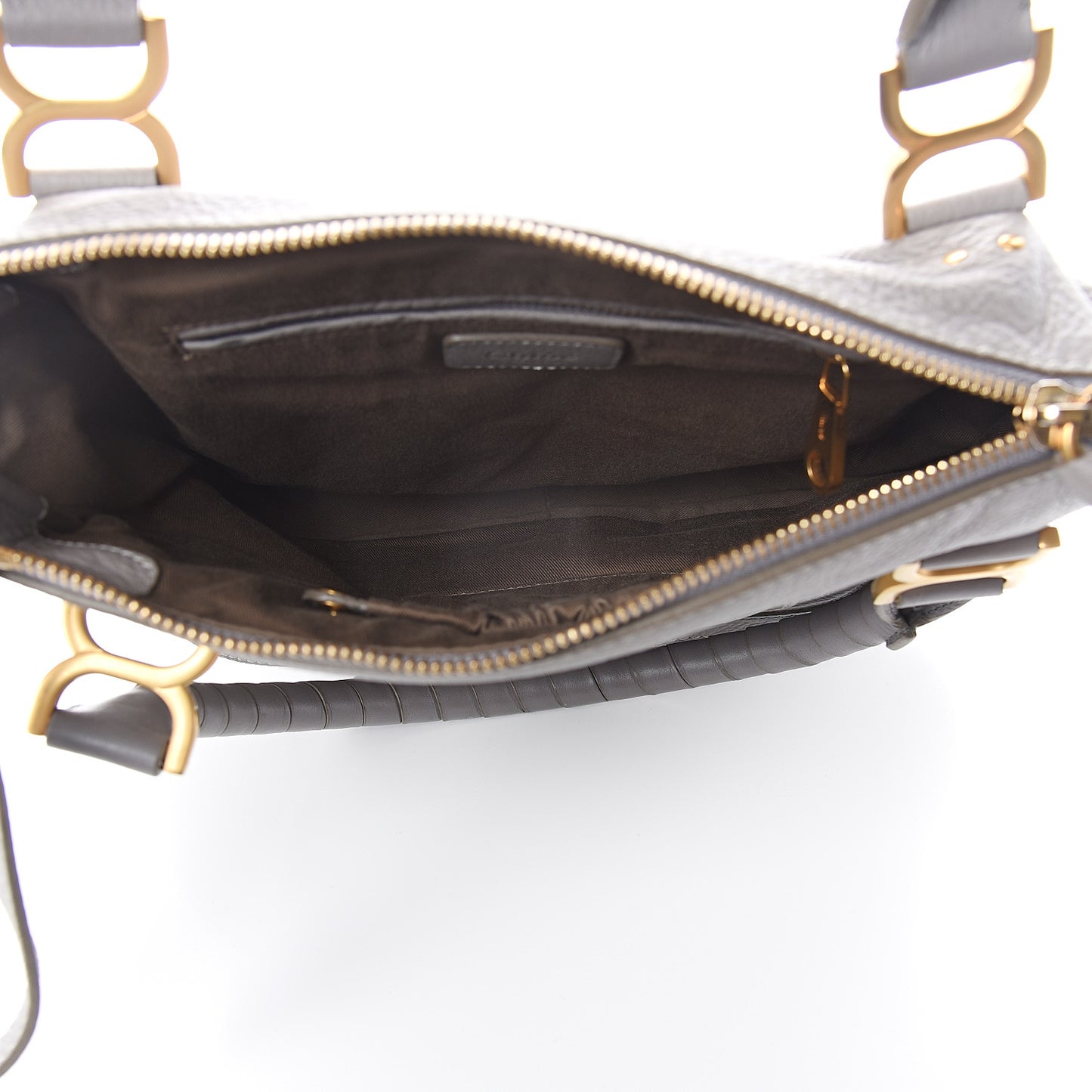 Calfskin Medium Marcie Satchel Cashmere Grey