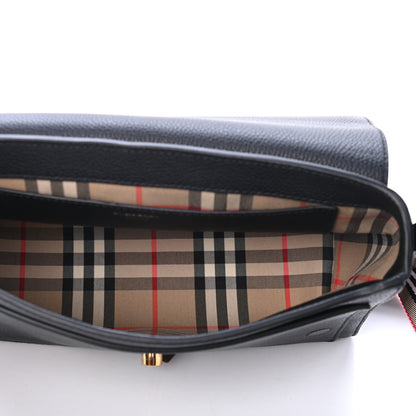 Burberry Grainy Calfskin Note Crossbody Bag Black 3 of 4