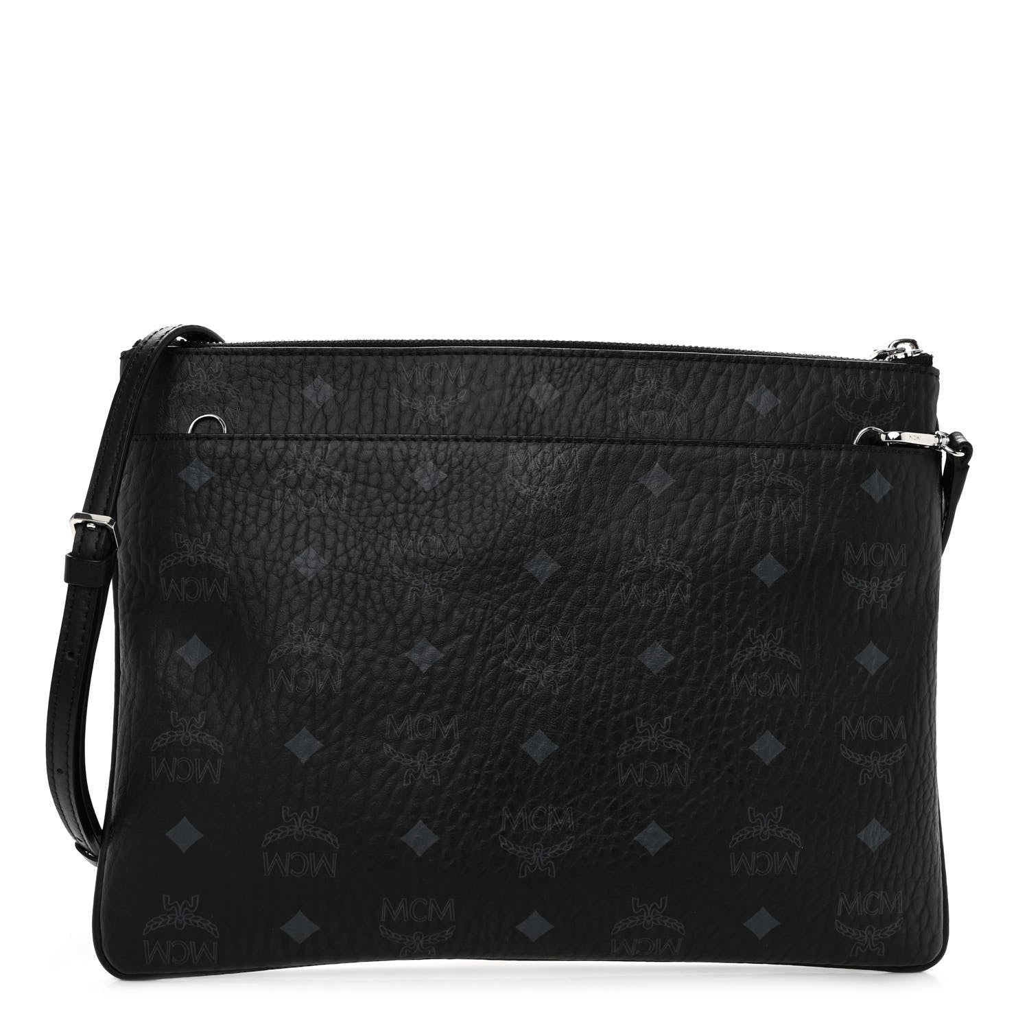 MCM Visetos Medium Crossbody Pouch Black 1 of 9