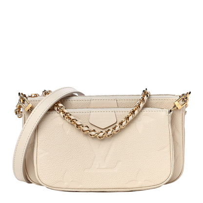 Louis Vuitton Empreinte Monogram Giant Multi Pochette Accessories Cream 1 of 13