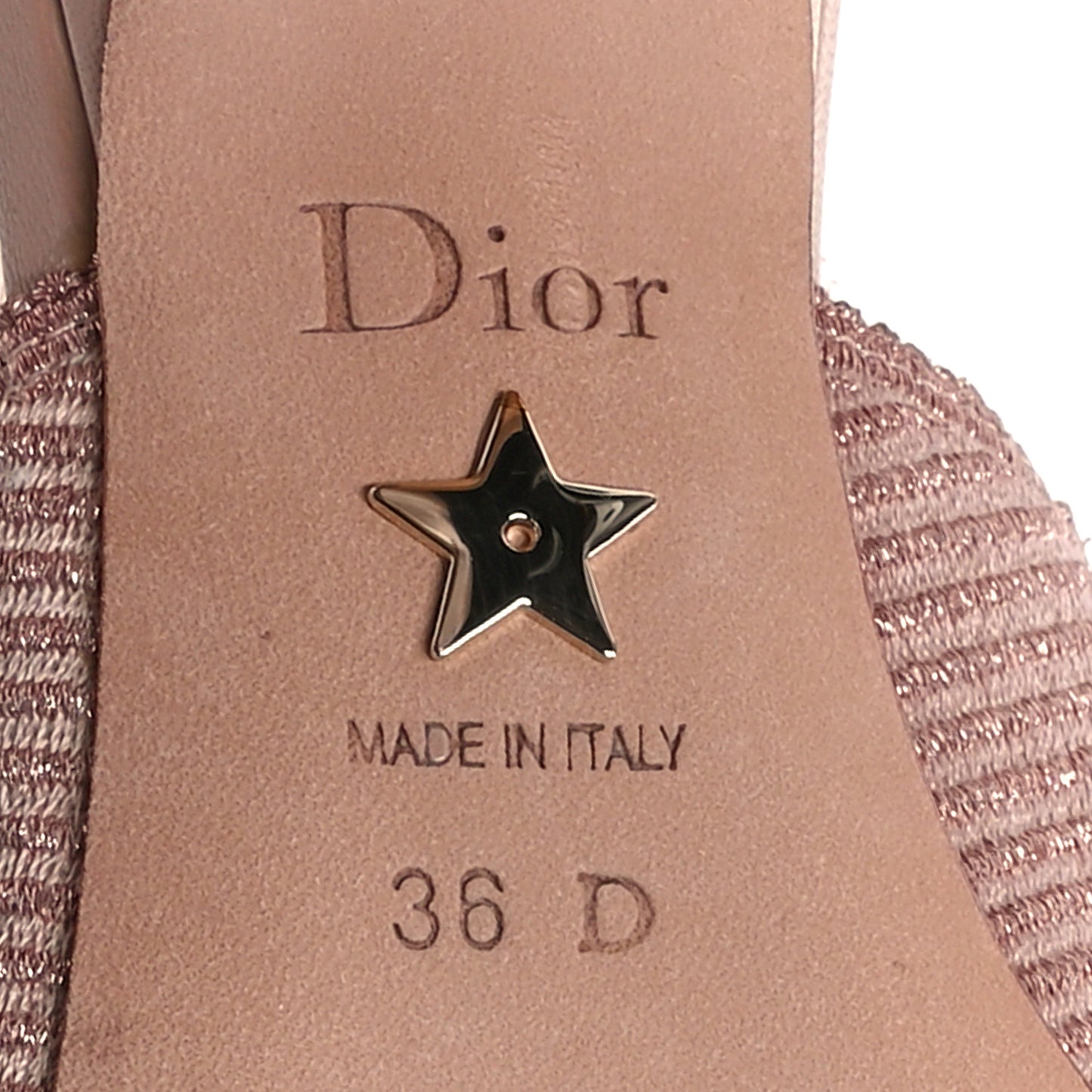 Laminated Cotton Ribbon Embroidered J'Adior Slingback 65mm Pumps 36 Rose Des Vents