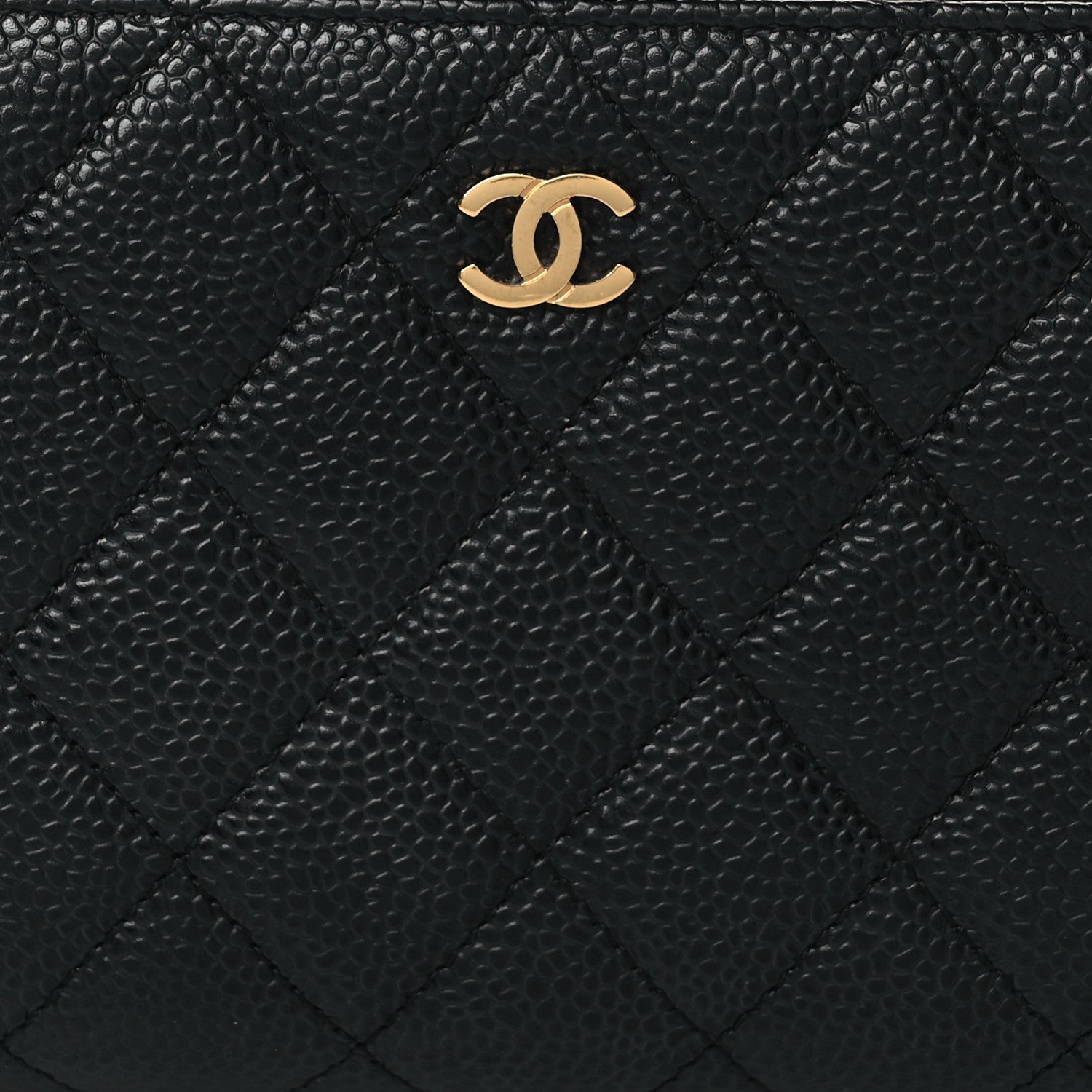 Chanel Caviar Quilted Large Gusset Zip Around Wallet Black 8 of 8