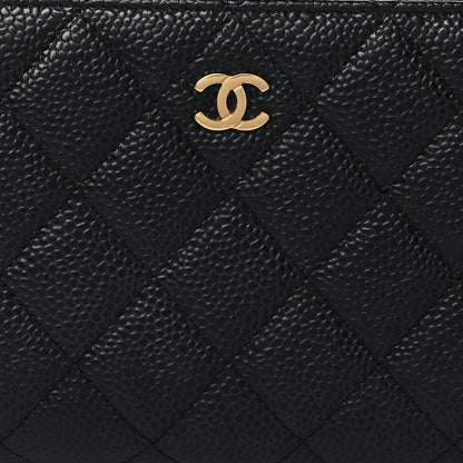 Chanel Caviar Quilted Large Gusset Zip Around Wallet Black 8 of 8