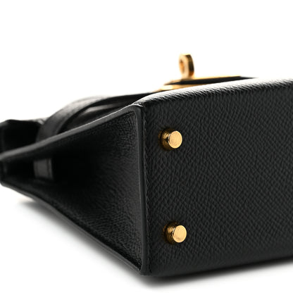 Hermes Epsom Mini Kelly Sellier 20 Black 9 of 11