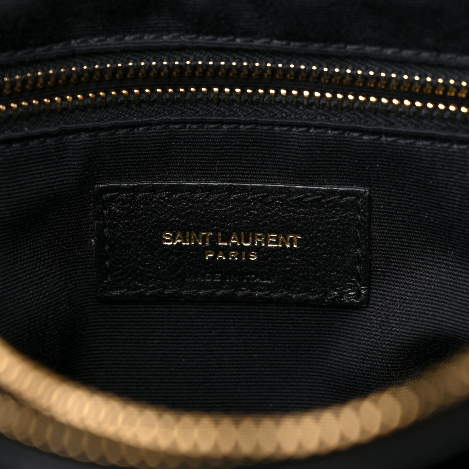 Saint Laurent Calfskin Y Quilted Monogram Medium Loulou Chain Satchel Black 7 of 13