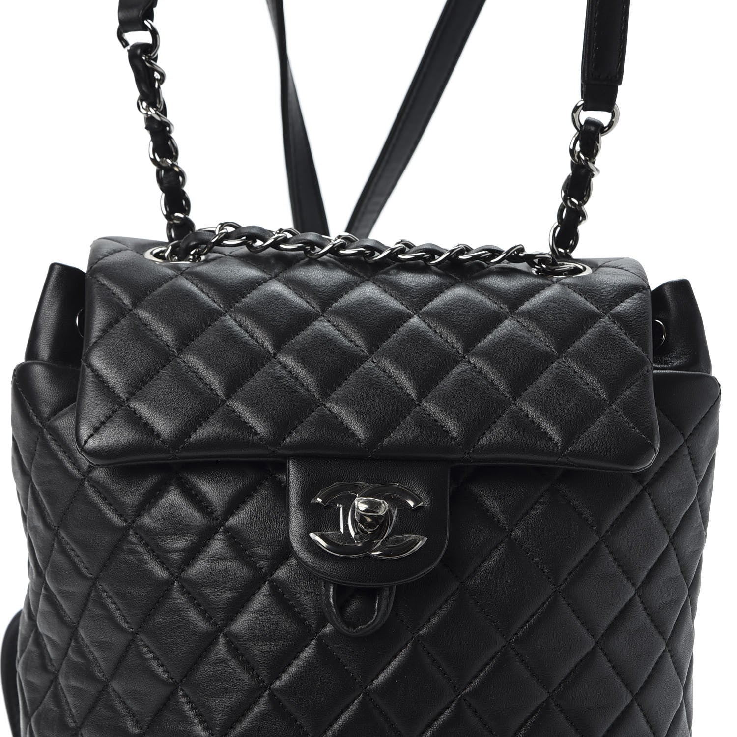 Chanel Lambskin Quilted Small Urban Spirit Backpack Black 2 of 9
