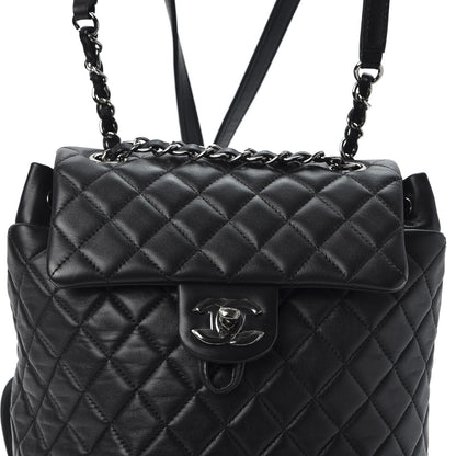 Chanel Lambskin Quilted Small Urban Spirit Backpack Black 2 of 9