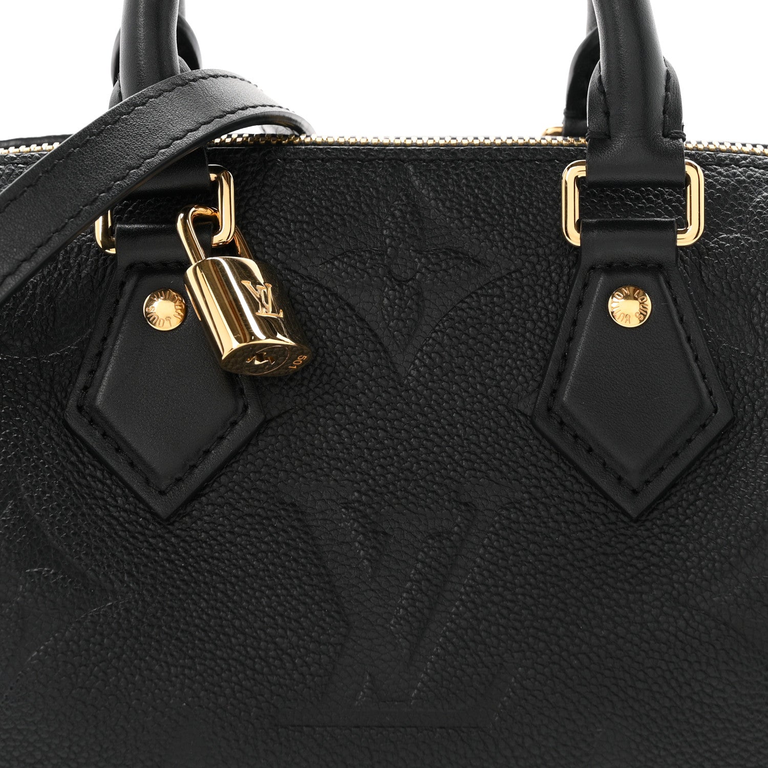 Louis Vuitton Empreinte Monogram Giant Speedy Bandouliere 20 Black 7 of 10