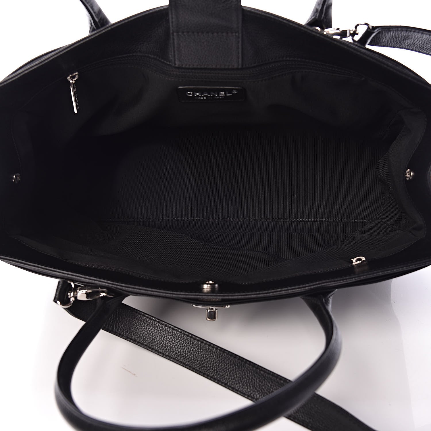 Chanel Calfskin Cerf Executive Shopper Tote Black 8 of 11