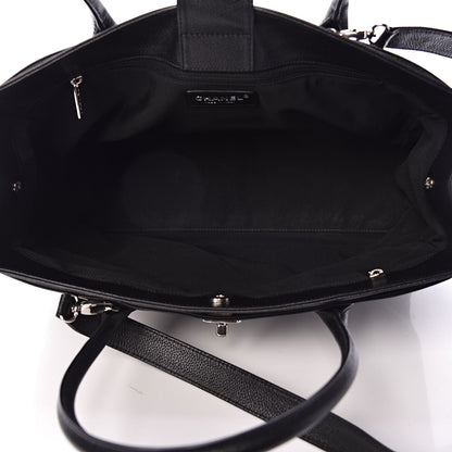 Chanel Calfskin Cerf Executive Shopper Tote Black 8 of 11