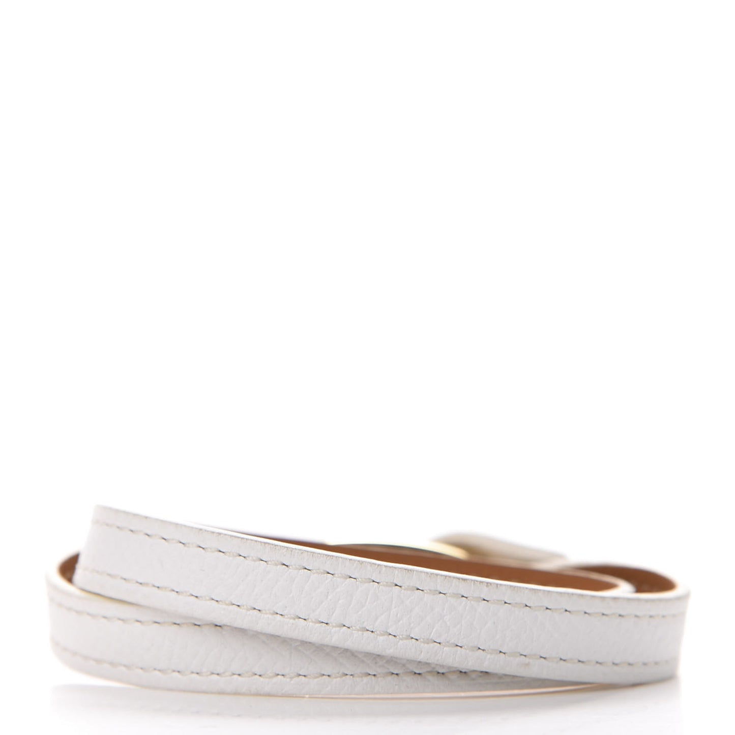 Epsom Granville Double Tour Bracelet M White