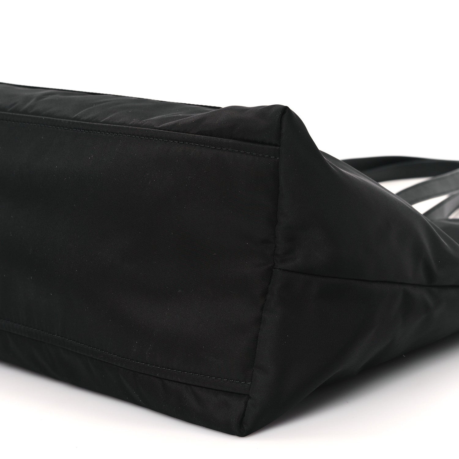 Prada Tessuto Nylon Saffiano Shopping Tote Black 10 of 10