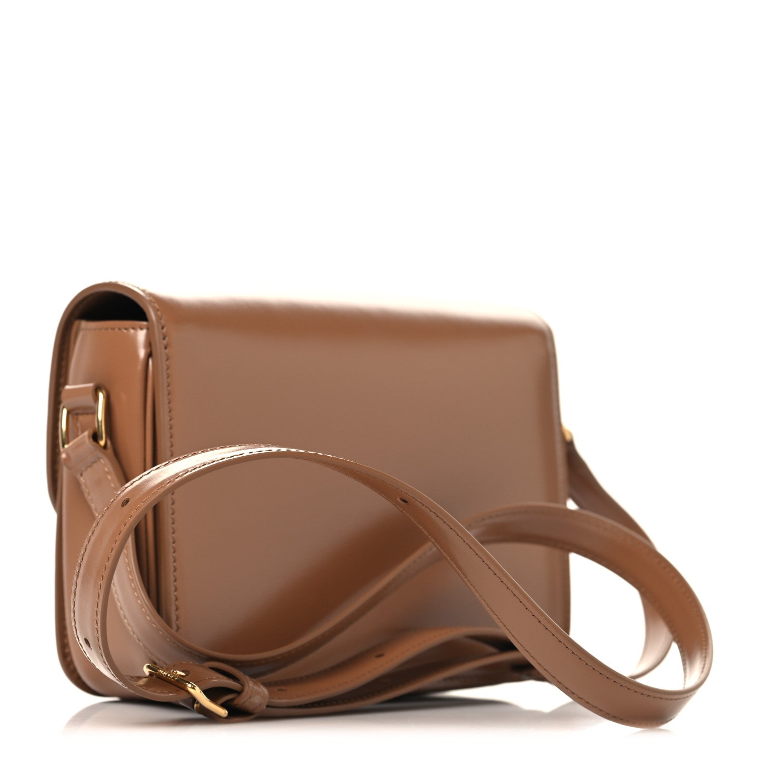 Celine Shiny Calfskin Teen Triomphe Bronze 3 of 10