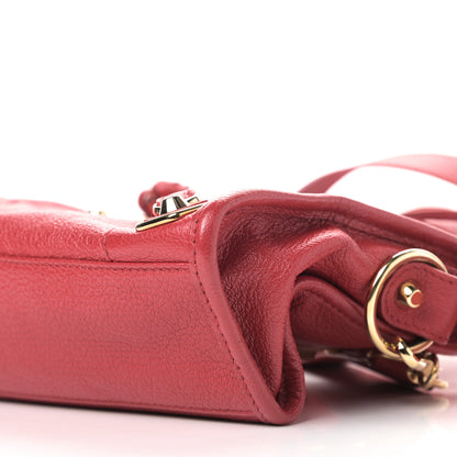 Balenciaga Chevre Gold Metallic Edge Hardware Mini City Rouge Grenade 6 of 8
