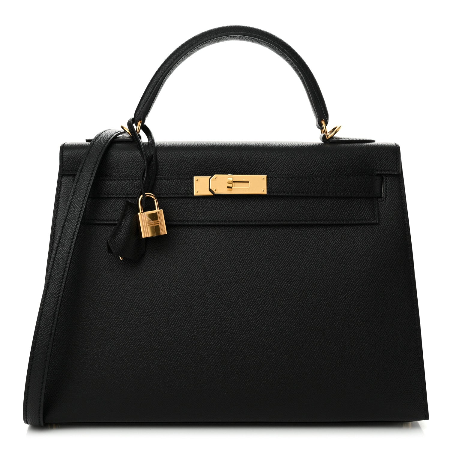 Hermes Epsom Kelly Sellier 32 Black 1 of 11
