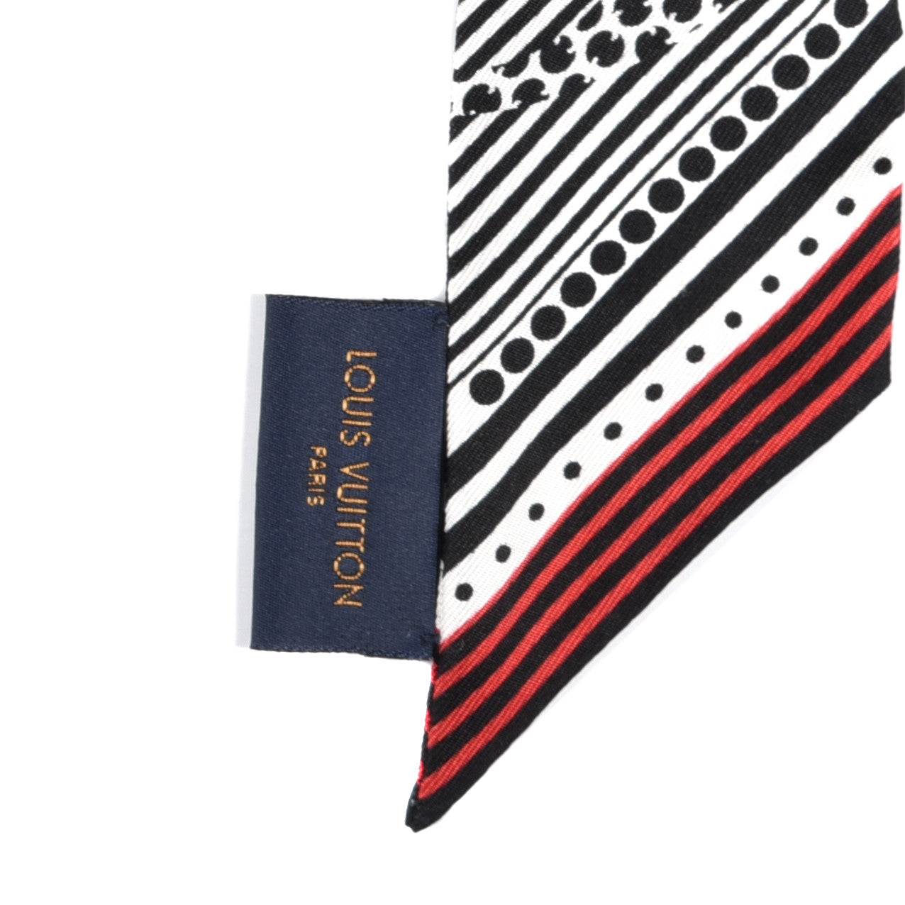 Silk Monogram Graphic Patchwork BB Bandeau Rouge