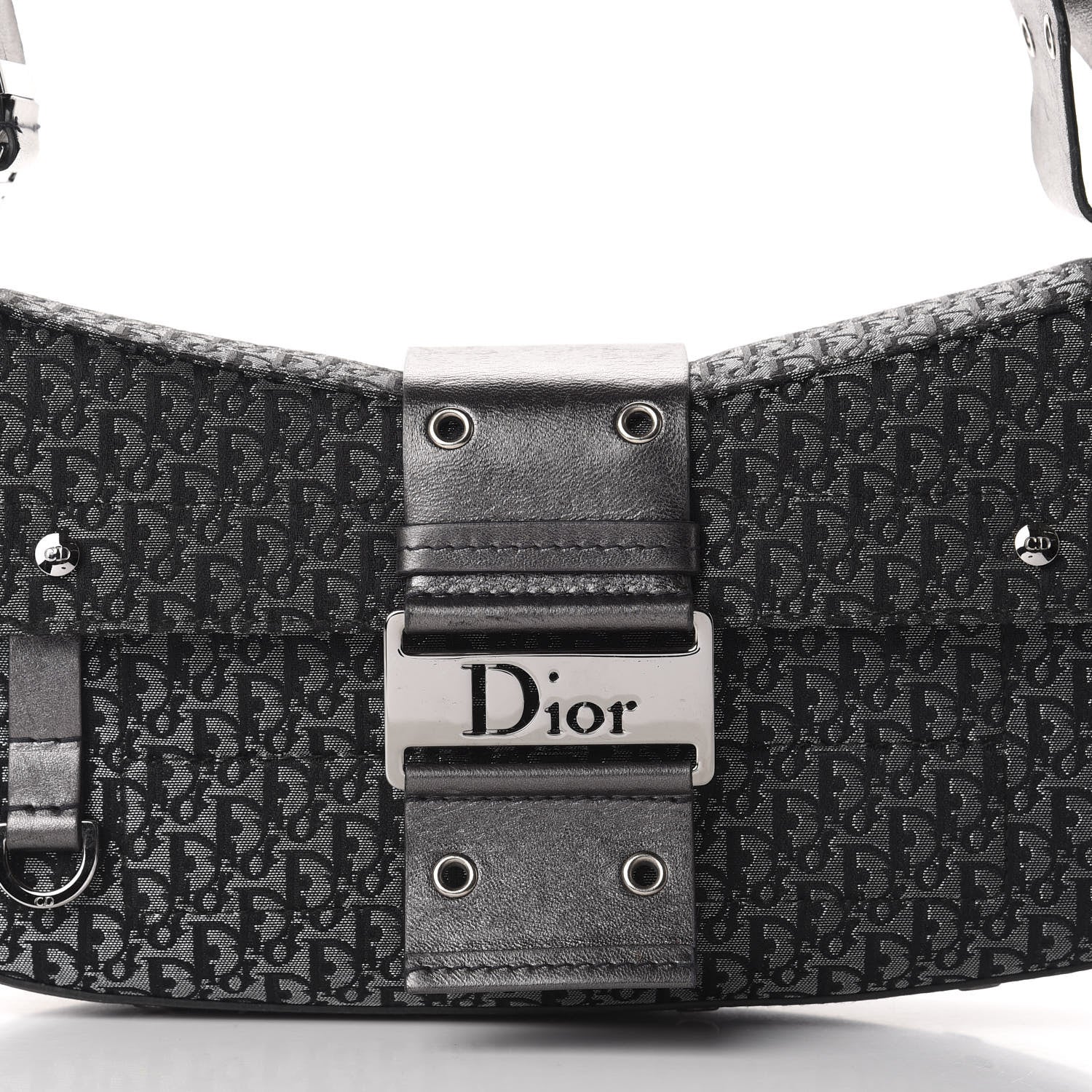 Christian Dior Metallic Monogram Street Chic Shoulder Bag Black 13 of 13