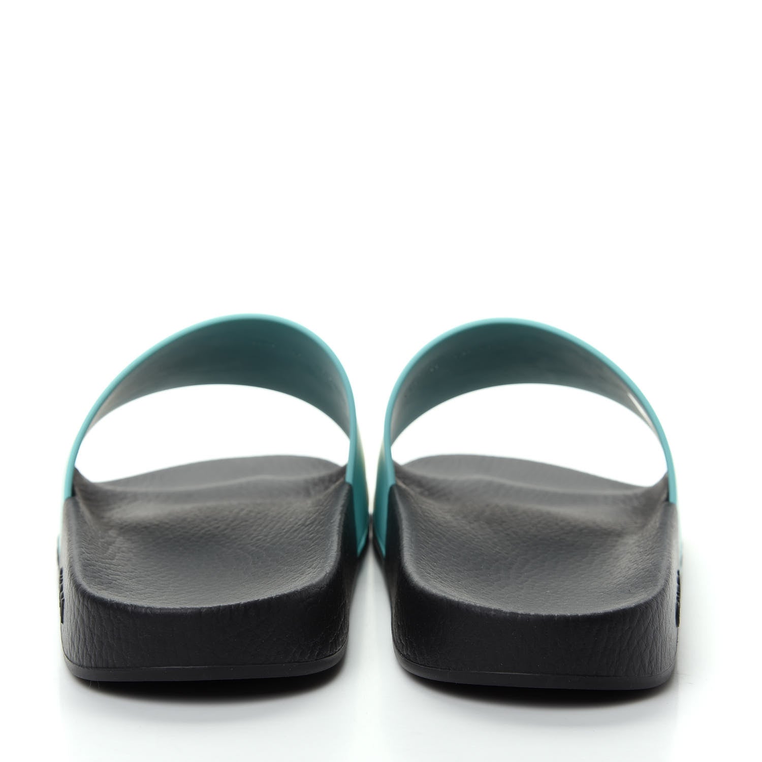 Gucci Rubber GG Rainbow Mens Pursuit Pool Slide Sandals 11 Aquamarine 7 of 10