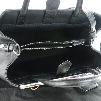 Fendi Vitello Elite Apple Studded Petite 2Jours Tote Black 5 of 7