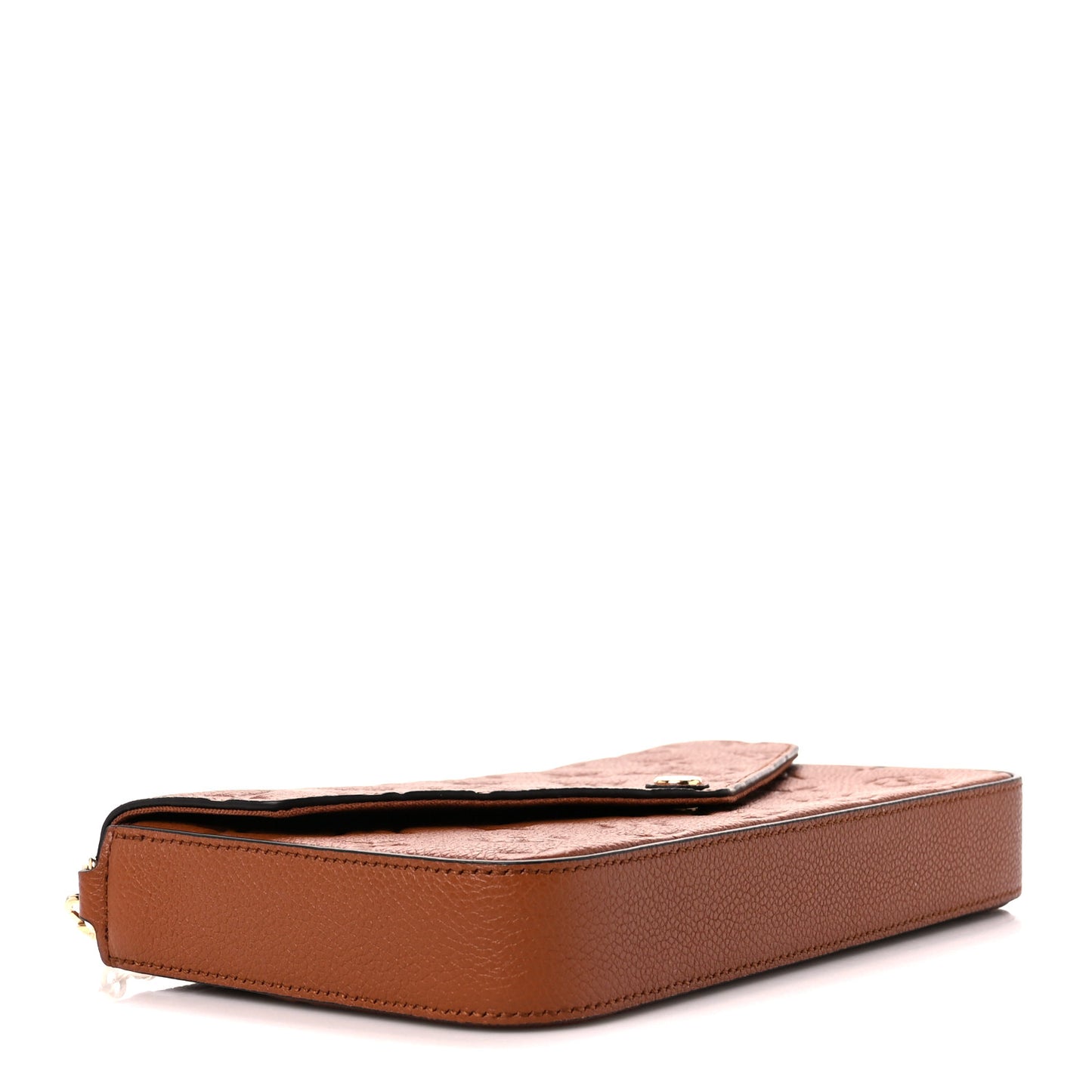 Empreinte Pochette Felicie Chain Wallet Cognac