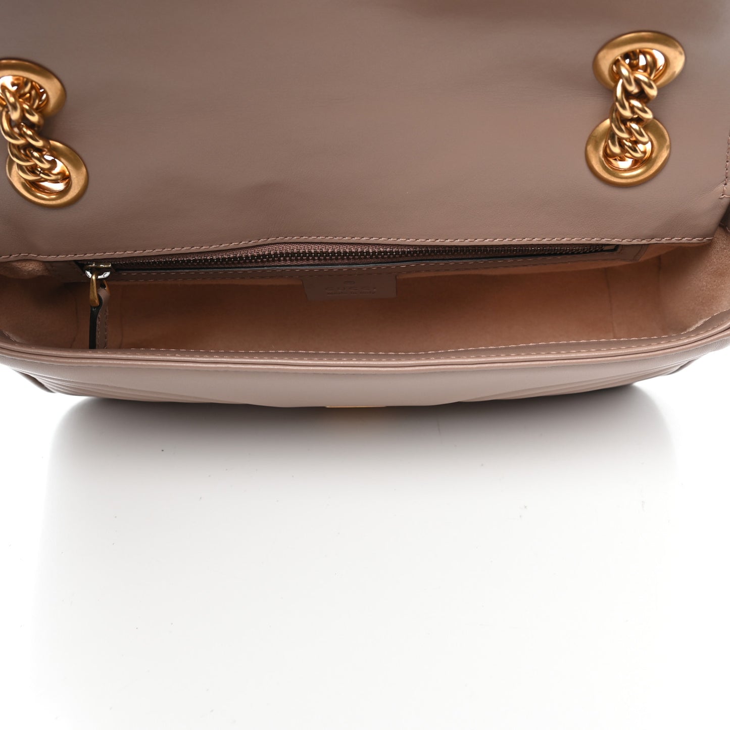 Calfskin Matelasse Small GG Marmont Shoulder Bag Porcelain Rose