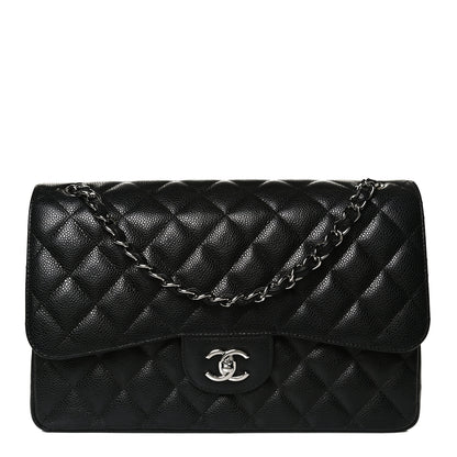 Chanel Caviar Quilted Jumbo Double Flap Black 1 of 13